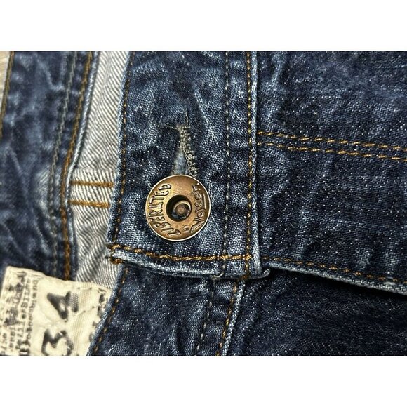 Vtg Volcom Dark Wash Straight Leg Size 34 Men’s Jeans - Picture 4 of 8